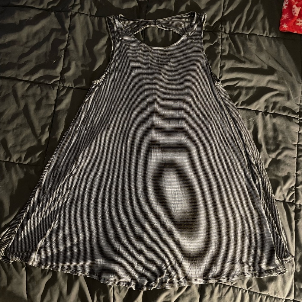 Black and white stripped American Eagle dress